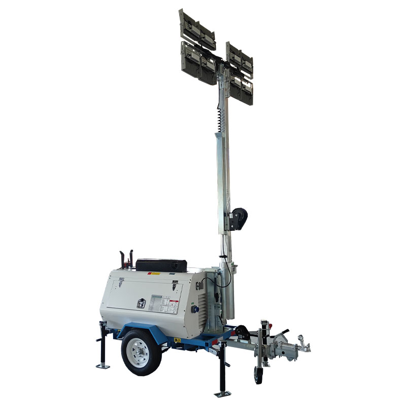 LED Light Tower with Built-in Generator