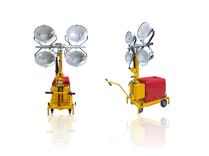 LED Light Tower with Built-in Generator