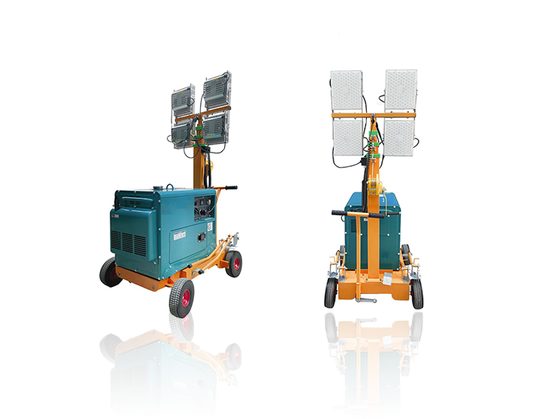 LED Light Tower with Built-in Generator