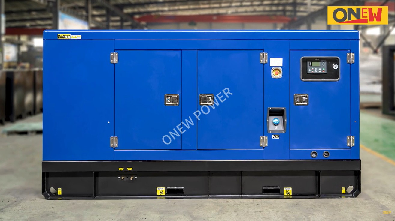 groupe électrogène diesel de couleur bleue