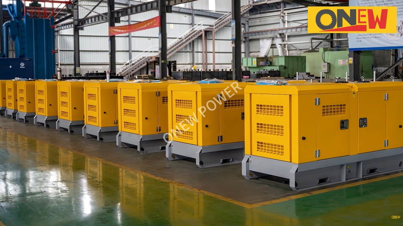 pièces de rechange pour groupe électrogène diesel de couleur jaune