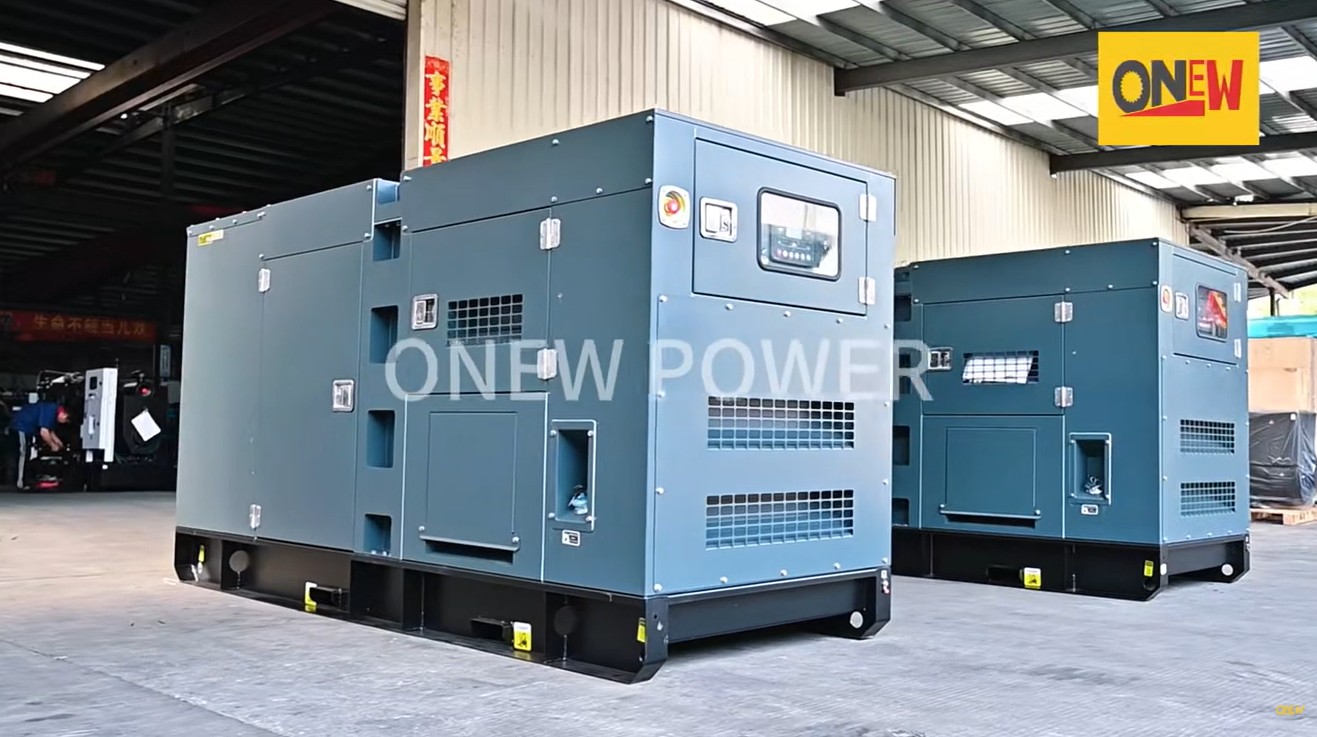 Groupe électrogène diesel Cummings de couleur grise