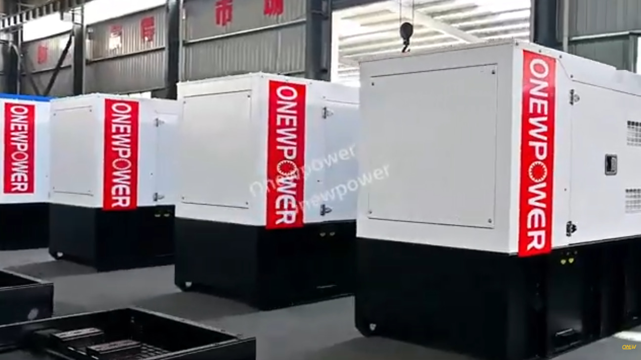 Générateur diesel de couleur blanche ONEWPOWER
